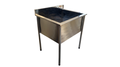 Tanque Aço Inox Com Cuba 70x53x40cm - 80x60x90cm - Cozinca