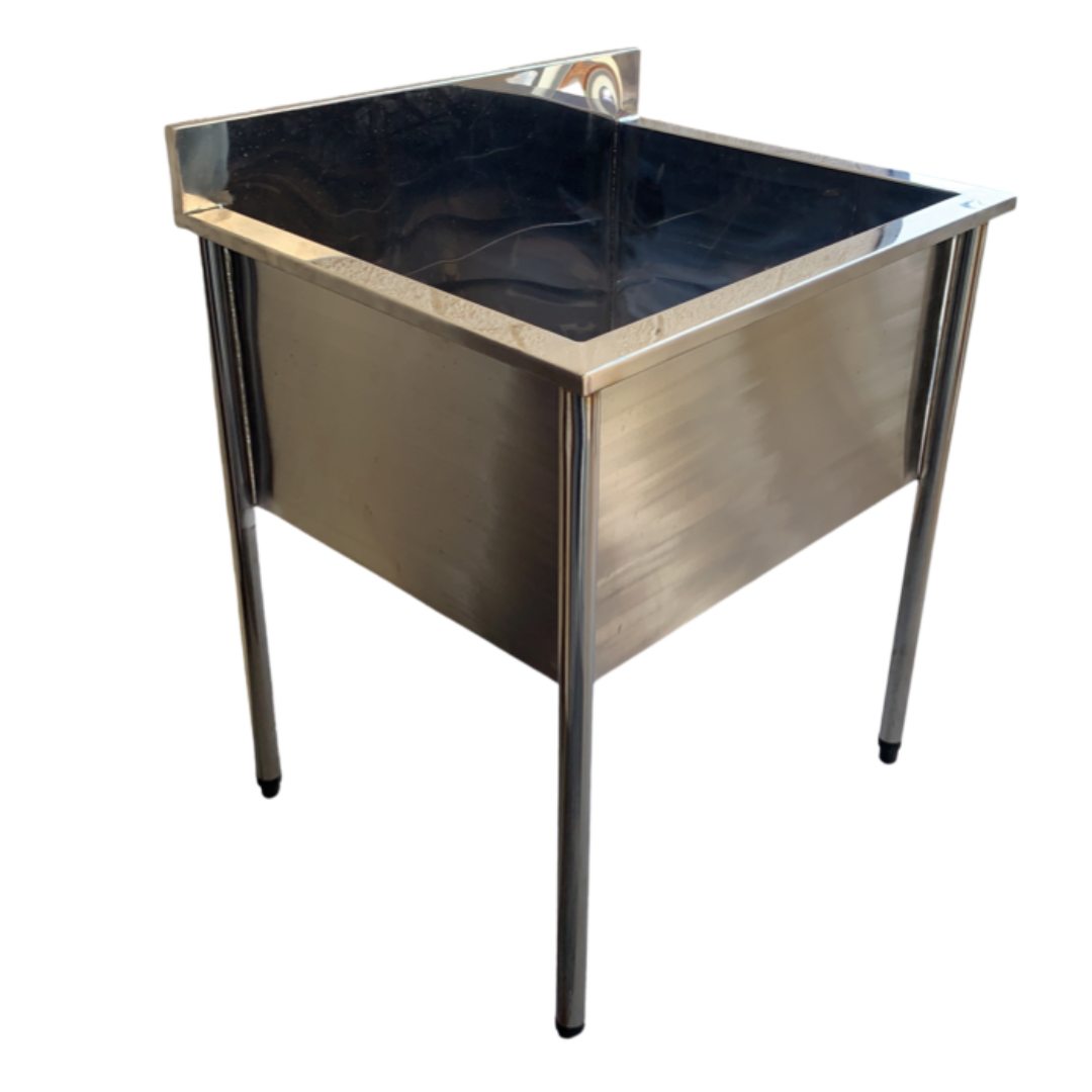 Tanque Aço Inox Com Cuba 50x53x40cm - 60x60x90cm - Cozinca