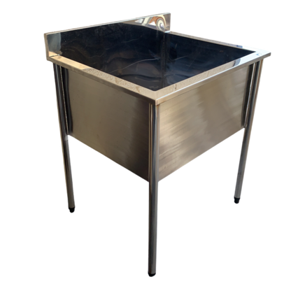 Tanque Aço Inox Com Cuba 50x53x40cm - 60x60x90cm - Cozinca