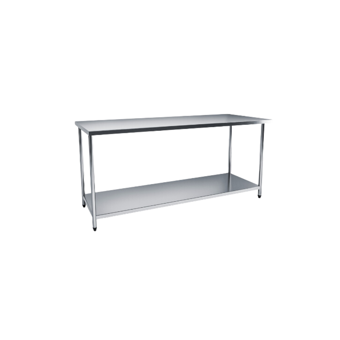 Mesa Aço Inox Industrial / Bancada De Apoio - 1,4m (140x60x90cm) -Cozinca